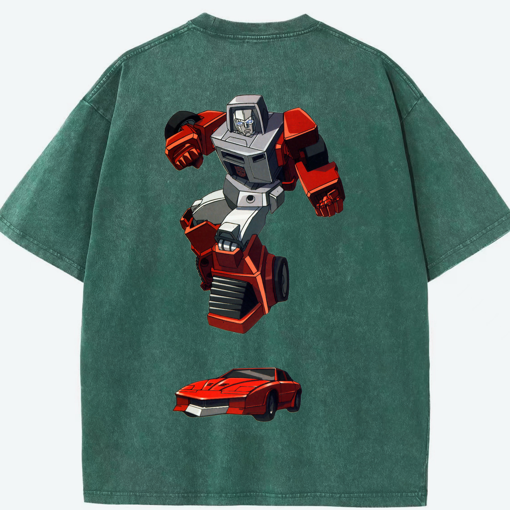（画像用）  綿100% ヴィンテージ風 半袖Tシャツ（背面プリント）
